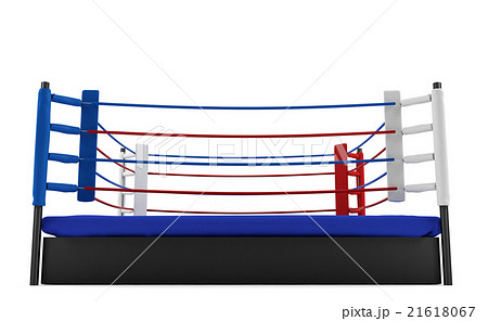 ボクシングリング コーナー ボクシング イラストの写真素材