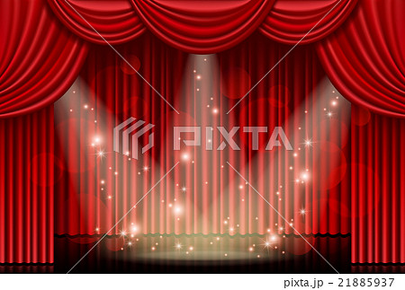 舞台幕 開くの写真素材 - PIXTA