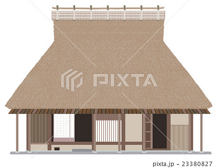 日本家屋のイラスト素材