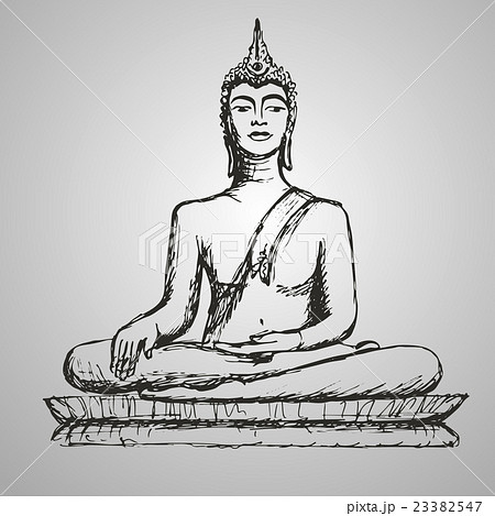 菩提樹 ブッダのイラスト素材