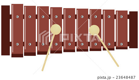 シロフォン 木琴 楽器 玩具のイラスト素材