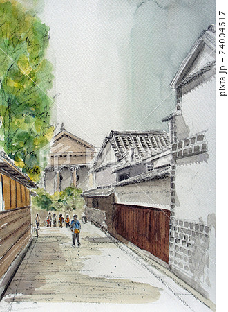 倉敷美観地区 風景画の写真素材 - PIXTA
