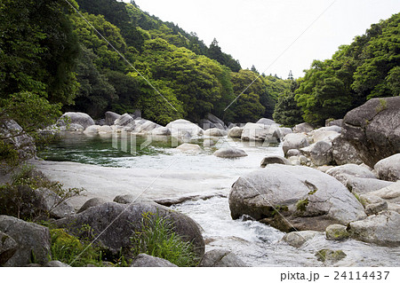 横河渓谷の写真素材