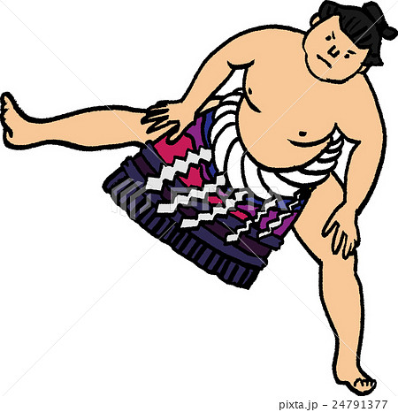 お相撲さんのイラスト素材