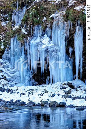 大滝氷まつりの写真素材