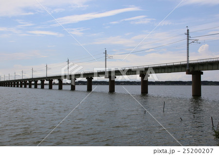 北浦橋梁の写真素材