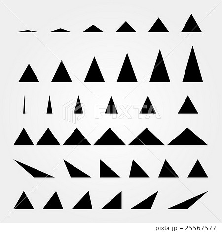 鋭角三角形のイラスト素材