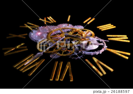 時計 時空のイラスト素材