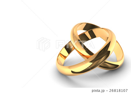 指輪 Cg 2つ 重なるのイラスト素材