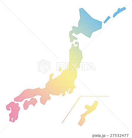 マップ 日本列島 日本地図 地図のイラスト素材