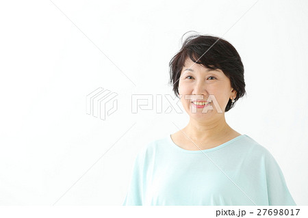 女性 中高年 中年 おばさんの写真素材