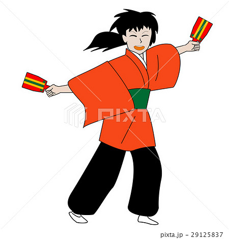 よさこい祭り よさこい 衣装 祭り衣装のイラスト素材