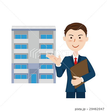 不動産仲介のイラスト素材
