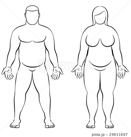 二次元 裸直立 女性 身体 裸 直立のイラスト素材 - PIXTA