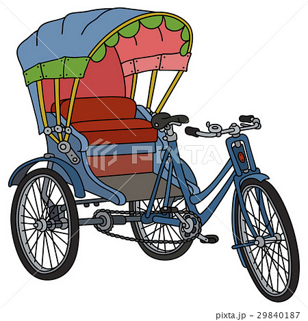 人力車のイラスト素材