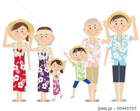 Aloha shirt pattern - Stock Illustration [48943346] - PIXTA