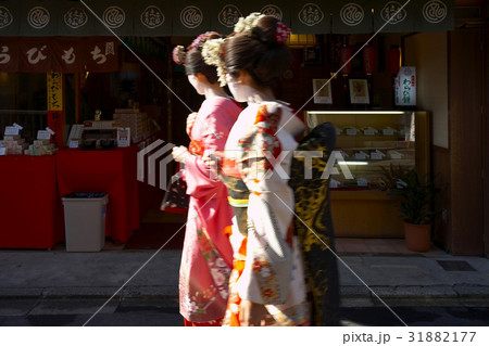 まいこさん 横顔の写真素材