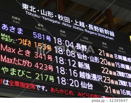 新幹線 東京駅 駅 案内板の写真素材 - PIXTA
