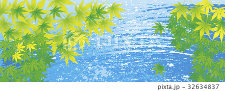 楓 初夏 涼 涼味のイラスト素材
