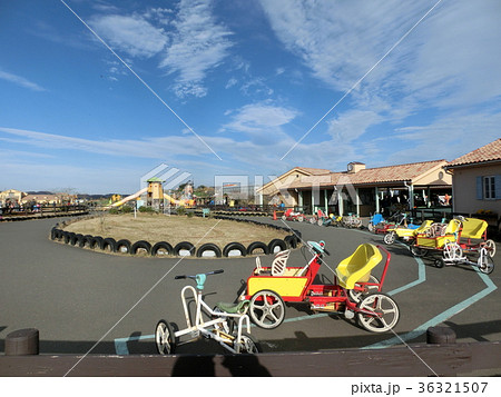 おもしろ自転車の写真素材