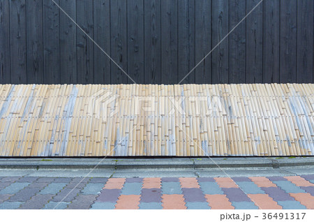 犬 壁面飾りの写真素材