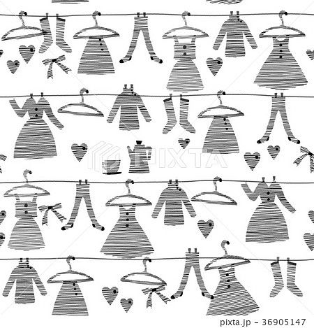 服 衣類 洋服 ワンピースのイラスト素材