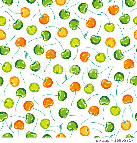 果物 果実 サクランボ 壁紙の写真素材 Pixta