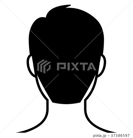 男性 頭部 頭 後頭部のイラスト素材