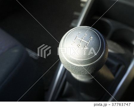 シフトレバー マニュアル車 ミッション車 Mt車の写真素材