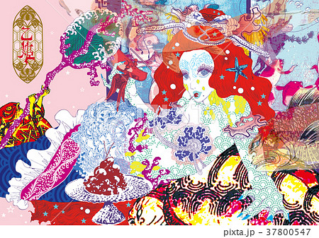 竜宮城のイラスト素材