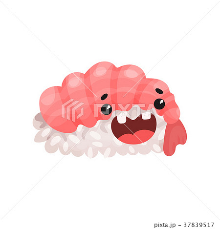 お寿司 すし 寿司 キャラクターのイラスト素材