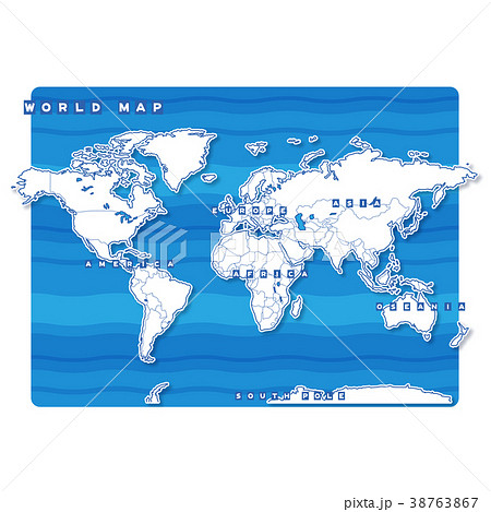 ヨーロッパ 地図 国境 白地図の写真素材