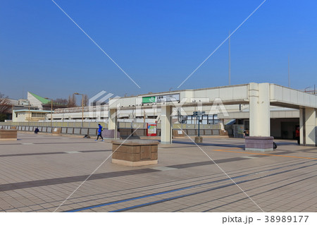 上野駅 上野駅舎 パンダ橋口 パンダ橋の写真素材