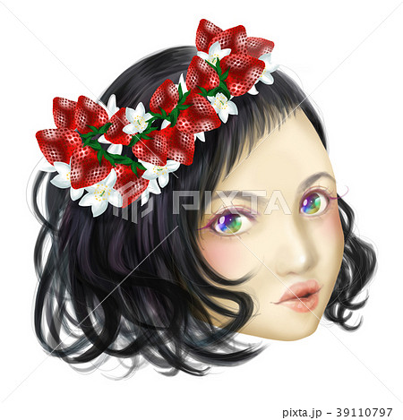 クローズアップ 美しい 代 おしゃれのイラスト素材