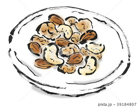 ミックスナッツのイラスト素材