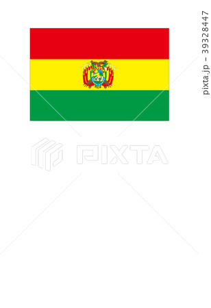 ボリビア国旗の写真素材