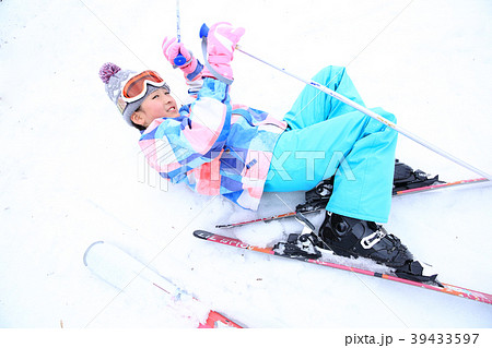 スキー合宿の写真素材