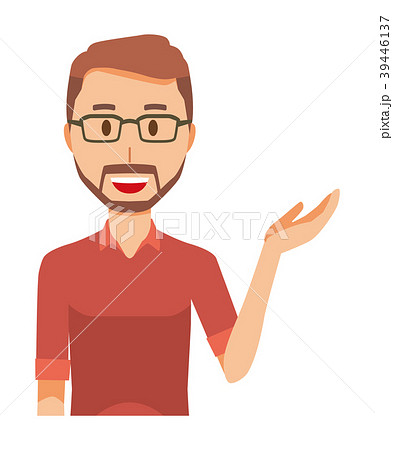 顎髭のイラスト素材