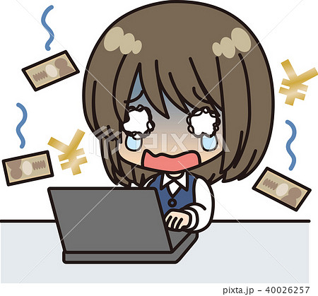 オフィスワークのイラスト素材