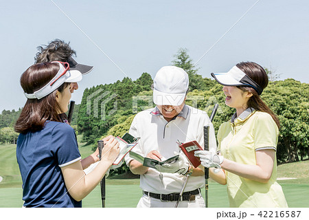 ゴルフコンペの写真素材