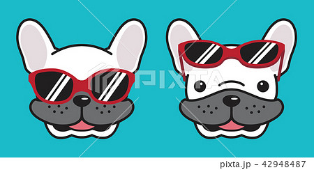 犬 動物 サングラス フレンチブルドッグのイラスト素材 - PIXTA