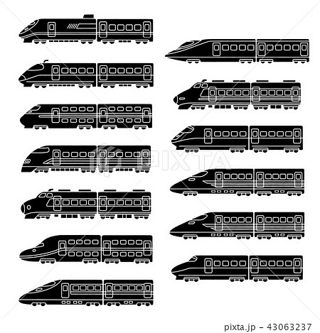 新幹線 電車のイラスト素材