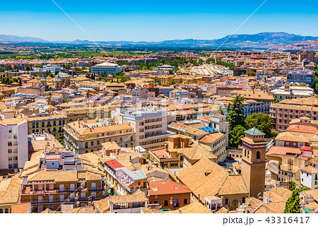 スペイン都市風景の写真素材