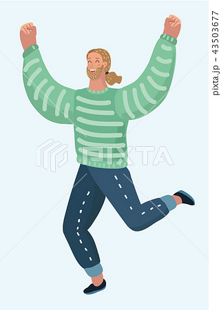 元気な 人物 元気な 人のイラスト素材