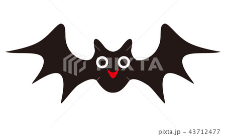 こうもり コウモリ 蝙蝠 キャラクターの写真素材