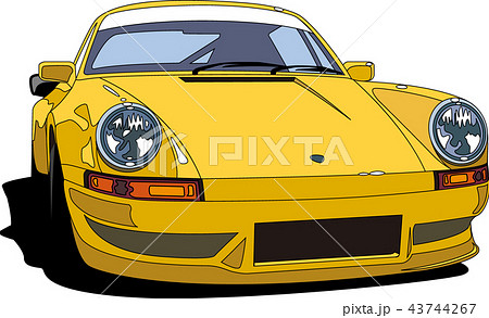 ポルシェ911のイラスト素材