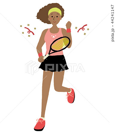 女子テニスのイラスト素材集 ピクスタ