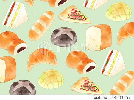 壁紙 パン 水彩 菓子パンのイラスト素材 Pixta