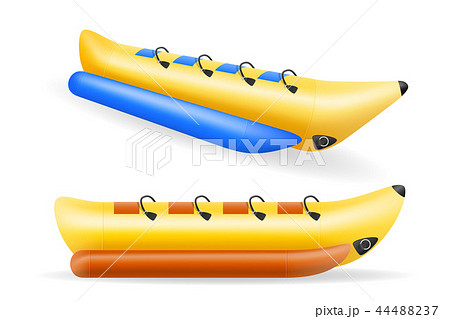 バナナボートのイラスト素材