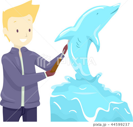 彫刻家のイラスト素材